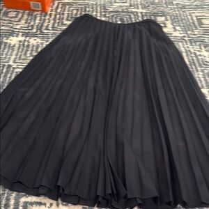 Elegant Black Pleated Skirt